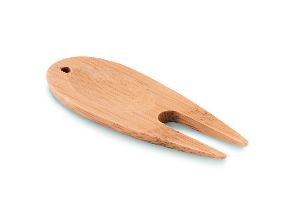 Logo trade advertising products picture of: Bamboo golf divot tool